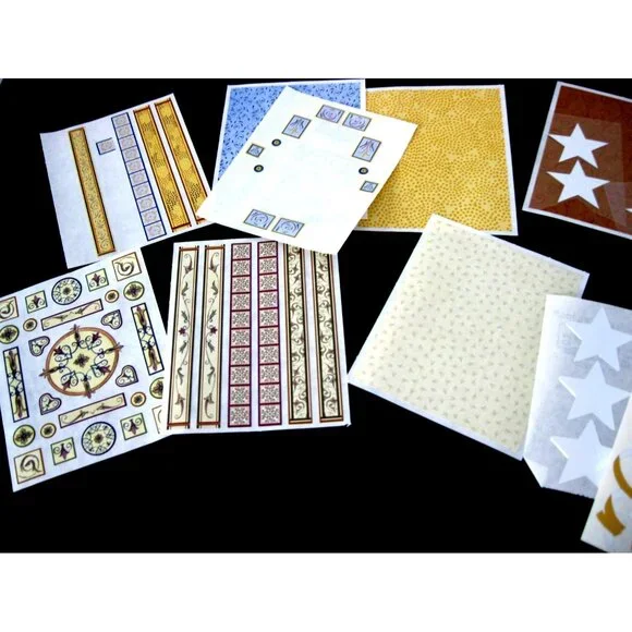 CREATIVE MEMORIES STICKERS,  Kleidescope Block, Stars, Confetti, ABC Monograms - Picture 2 of 12